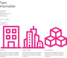 Tam Hizmet Mimarlık Firması - Web Tasarımı Modeli