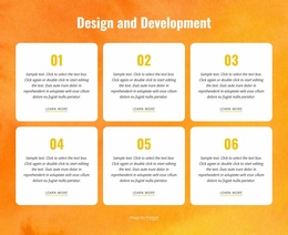 Design and development process - Website Template by Nicepage