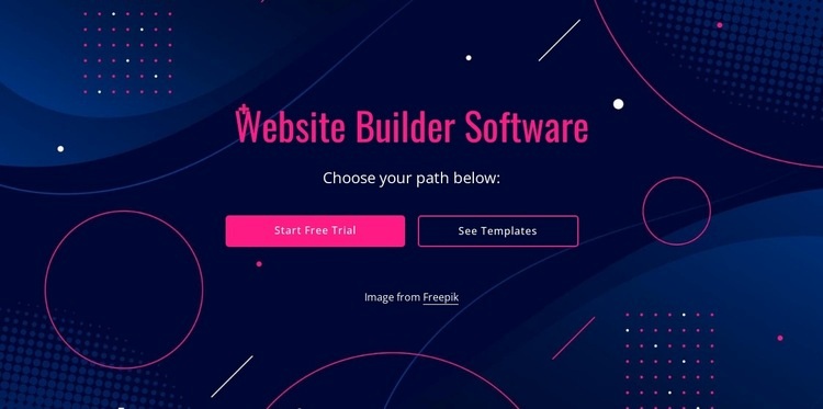Website builder software Wix Template Alternative
