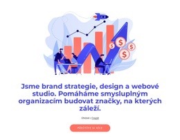 Šablona Návrhu Pro Strategie Značky A Web Design Studio