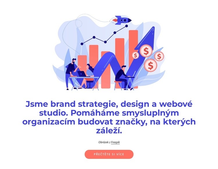 Strategie značky a web design studio Šablona HTML