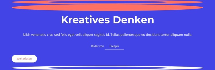 Kreatives Denken beinhaltet das Generieren von Ideen CSS-Vorlage