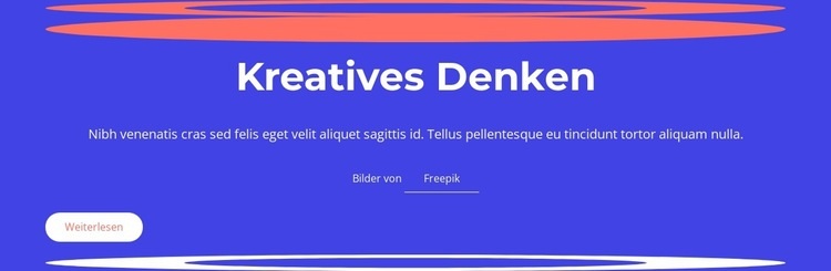 Kreatives Denken beinhaltet das Generieren von Ideen HTML Website Builder