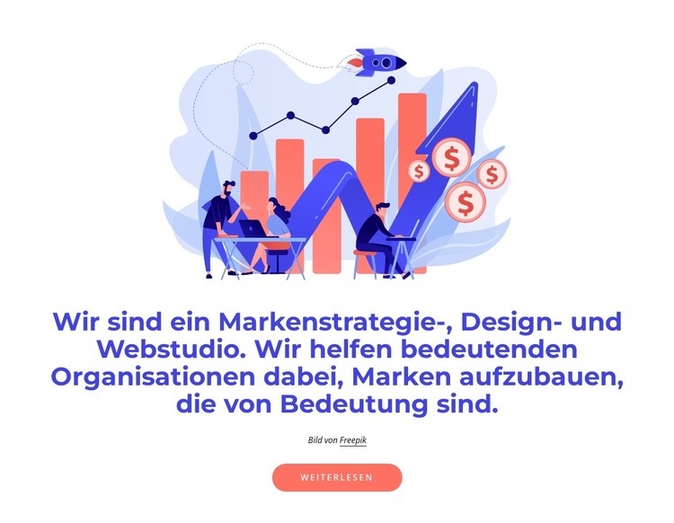 Markenstrategie- und Webdesign-Studio HTML5-Vorlage