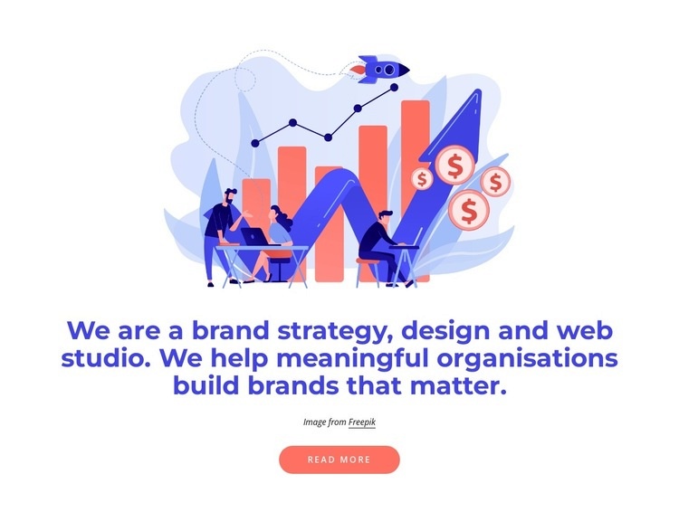 Brand strategy and web design studio Elementor Template Alternative