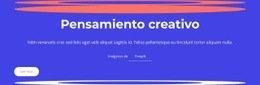 Impresionante Creador De Sitios Web Para El Pensamiento Creativo Implica Generar Ideas.