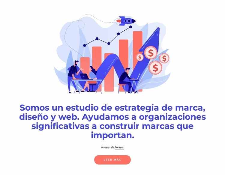 Estudio de estrategia de marca y diseño web Creador de sitios web HTML