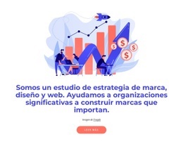 Estudio De Estrategia De Marca Y Diseño Web: Página De Destino Moderna