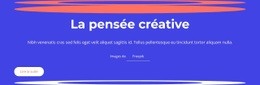 La Pensée Créative Consiste À Générer Des Idées - Online HTML Generator