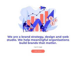 Design Template For Brand Strategy And Web Design Studio