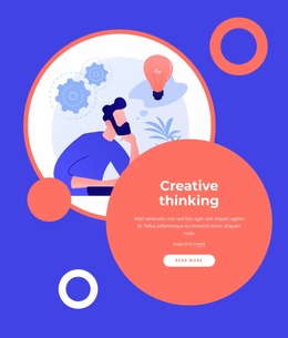 Creative Thinking Involves Generating Ideas - Online HTML Generator