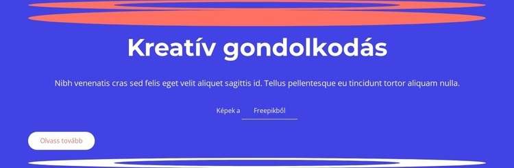 A kreatív gondolkodás magában foglalja az ötletek generálását CSS sablon