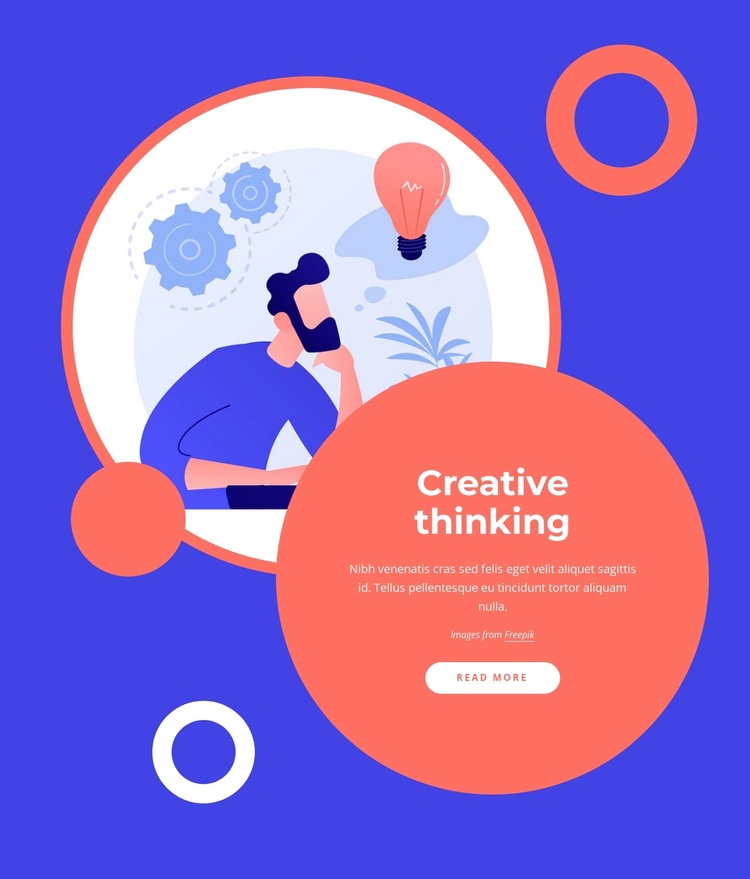 Creative thinking involves generating ideas Joomla Page Builder