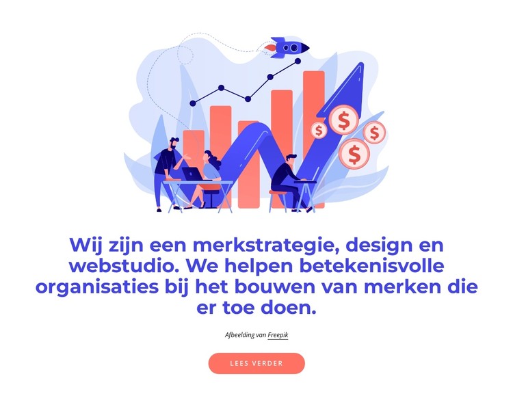 Merkstrategie en webdesign studio CSS-sjabloon