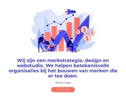 Merkstrategie En Webdesign Studio Html-Sjablonen