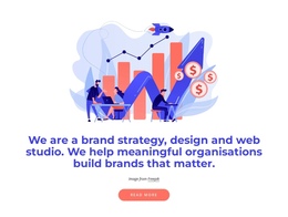 Brand Strategy And Web Design Studio - One Page Design