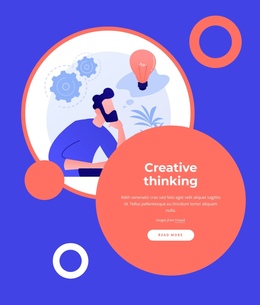 Creative Thinking Involves Generating Ideas - Multi-Purpose One Page Template