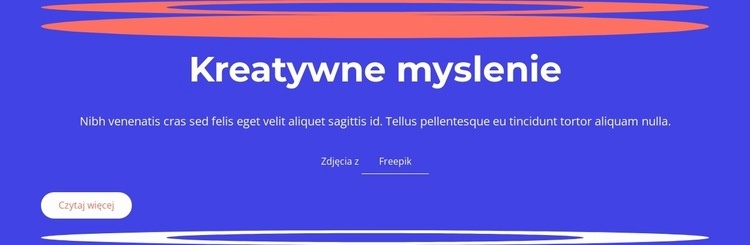 Kreatywne myślenie obejmuje generowanie pomysłów Kreator witryn internetowych HTML