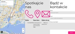 Ekskluzywny Szablon HTML5 Dla Skontaktuj Się Z Nami Blok Z Mapą