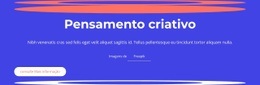 O Pensamento Criativo Envolve A Geração De Ideias - Online HTML Generator