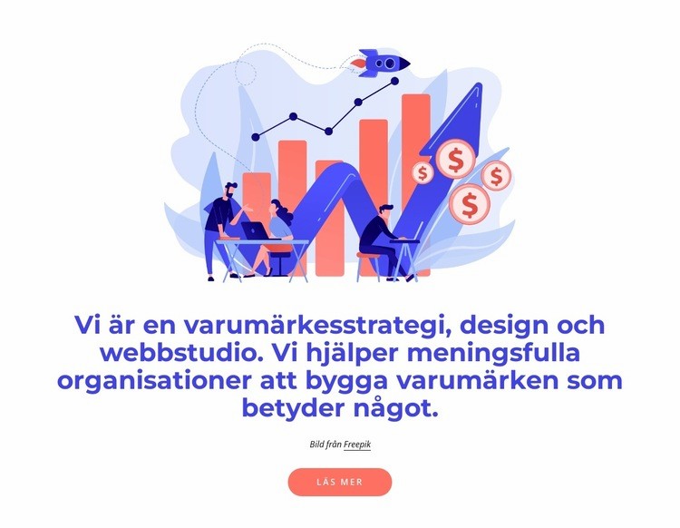 Varumärkesstrategi och webbdesignstudio CSS -mall