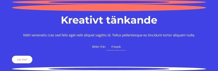 Kreativt tänkande innebär att generera idéer CSS -mall