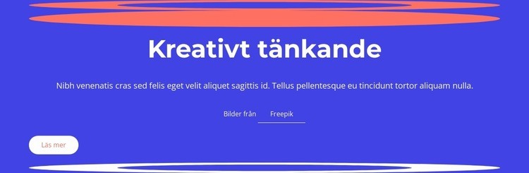 Kreativt tänkande innebär att generera idéer HTML-mall