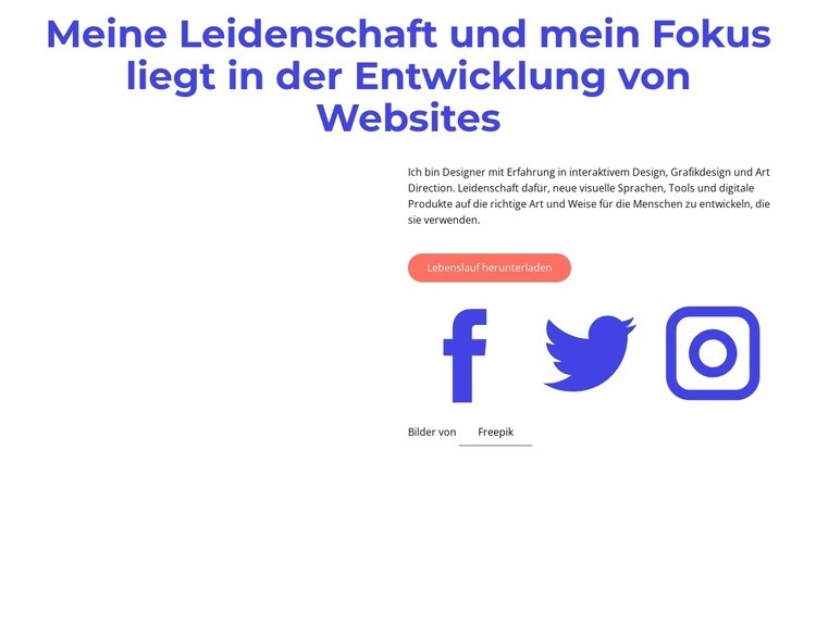 Der Prozess der Erstellung einer Website Eine Seitenvorlage