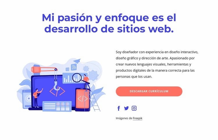 El proceso de creación de un sitio web. Creador de sitios web HTML