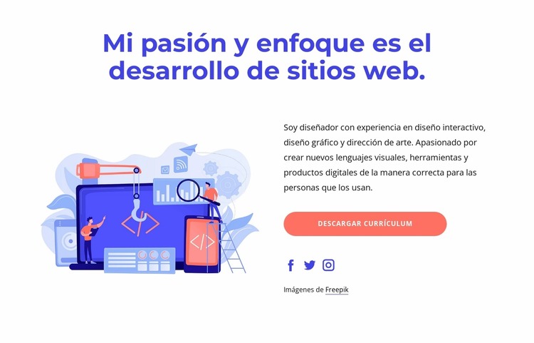 El proceso de creación de un sitio web. Plantilla Joomla