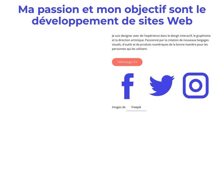 Le processus de création d'un site web Modèle HTML5