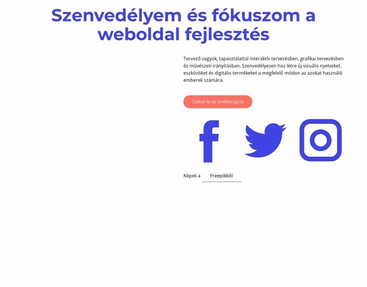 A weboldal létrehozásának folyamata HTML Sablon