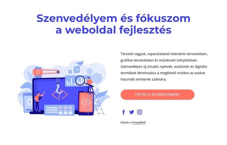 A weboldal létrehozásának folyamata WordPress Téma