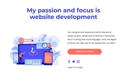 The Process Of Creating A Website - HTML And CSS Template