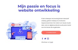 Het Proces Van Het Maken Van Een Website - HTML- En CSS-Sjabloon