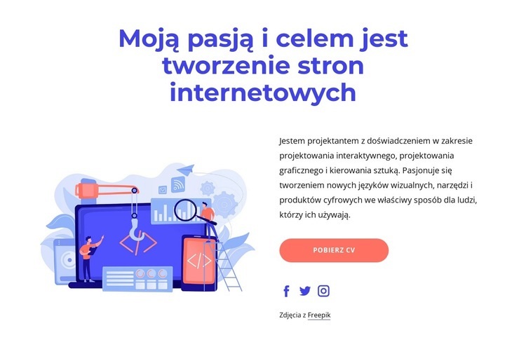 Proces tworzenia strony internetowej Szablony do tworzenia witryn internetowych