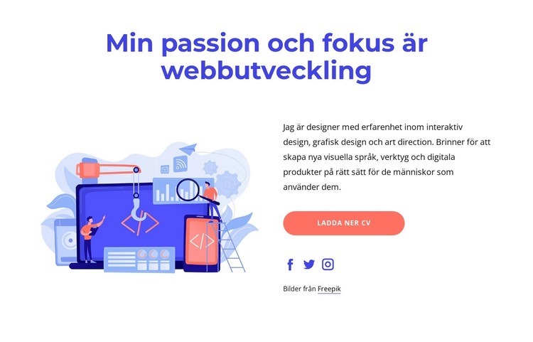 Processen att skapa en webbplats HTML-mall