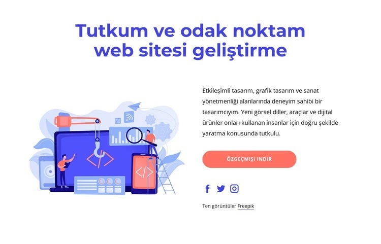 Web sitesi oluşturma süreci Html Web Sitesi Oluşturucu