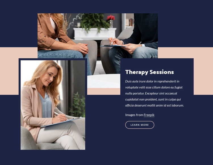 Group therapy​ benefit Homepage Design