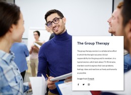 Page HTML For The Group Therapy