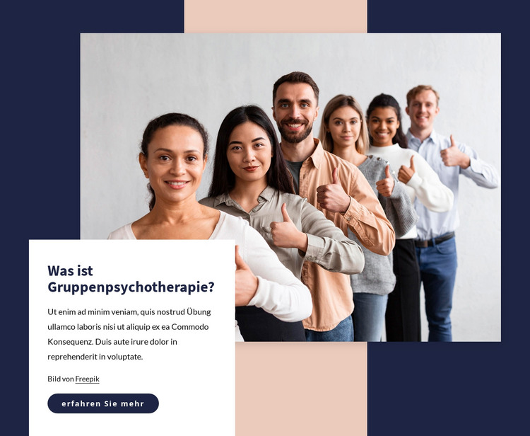 Psychologische Therapie HTML-Vorlage