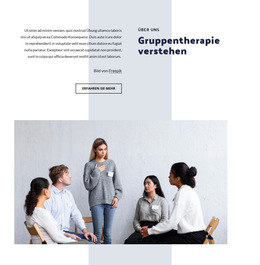 Gruppentherapie Verstehen – Fertiges Website-Design