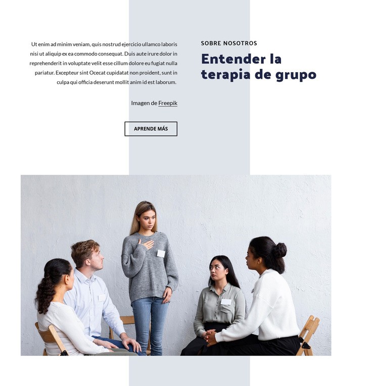Entender la terapia de grupo Diseño de páginas web