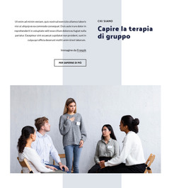 Capire La Terapia Di Gruppo - Layout Del Sito Web HTML