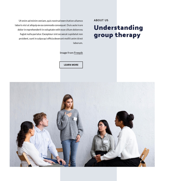 Understanding group therapy One Page Template
