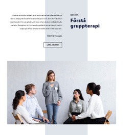 Förstå Gruppterapi - HTML-Webbplatslayout