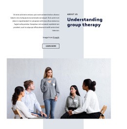 Web Page Design For Understanding Group Therapy