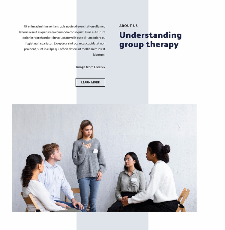 Understanding group therapy Website Design