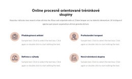 Online Procesní Tréninková Skupina Šablona Webu