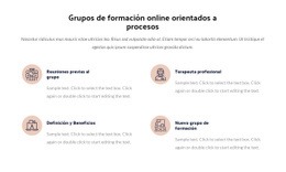 Grupo De Formación De Procesos Online - Plantilla Moderna De Una Página
